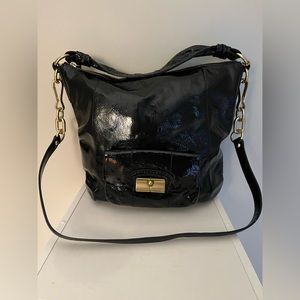 Black Patent Leather Coach Bag